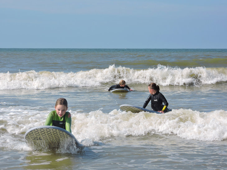 Ontspanning Initiatie golfsurfen Westende