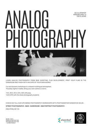 Workshops B&W Analoge fotografie 3.0