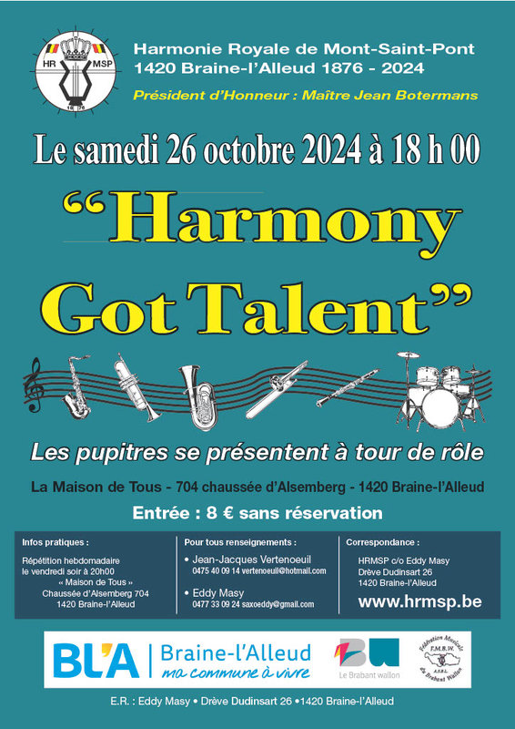 Concerten Harmony Talent