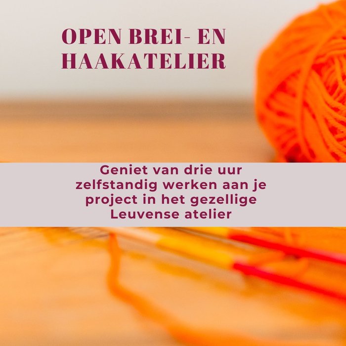 Workshops Open brei- haakatelier