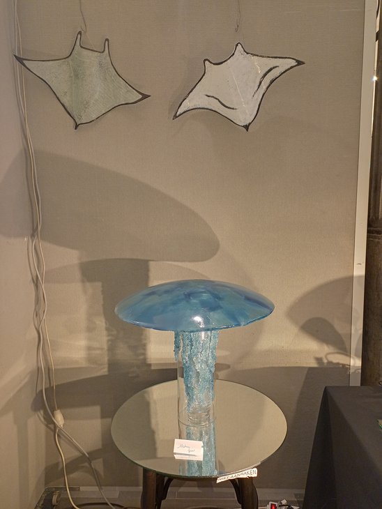 Tentoonstellingen Pop Expo glaskunst keramiek  Blue Glassart ,