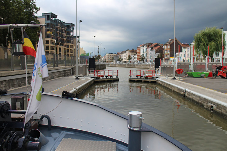 Ontspanning Boottocht Vilvoorde, dwars door Brussel het Hellend Vlak Ronquires.