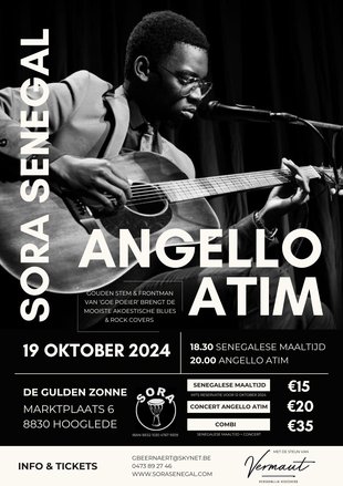 Concerten Een optreden Angello Atim  georganiseerd door Sora Senegal