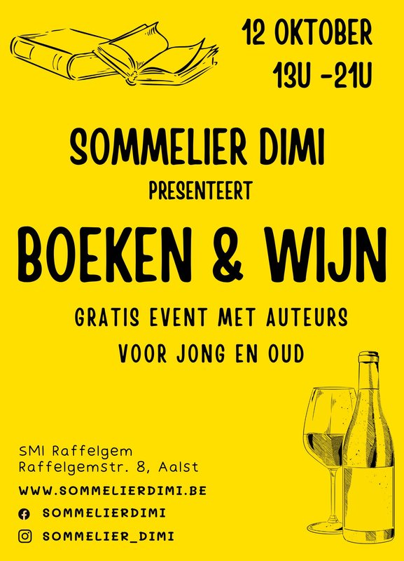 Ontspanning Boeken wijn - gratis event auteurs voor jong oud