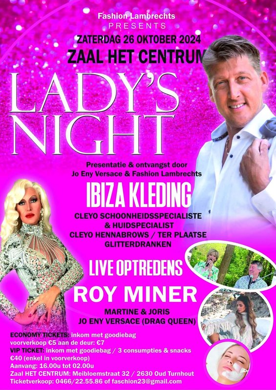 Nachtleven Luxe ladies night showavond optredens