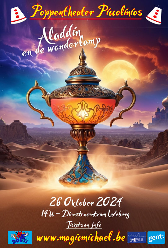 Voorstellingen Poppentheater: Aladdin de wonderlamp