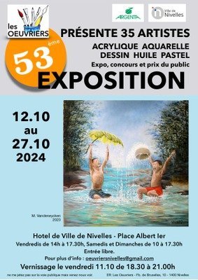 Tentoonstellingen 53e tentoonstelling het Nivillois artistiek centrum Oeuvriers