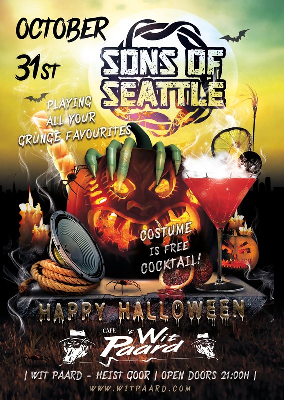 Concerten Grungy Halloween Sons Seattle