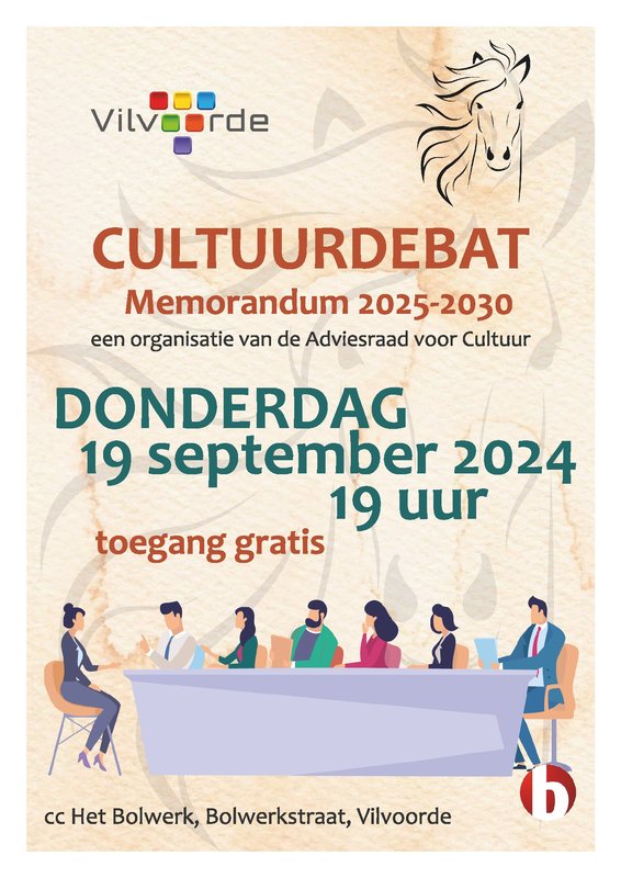 Voorstellingen Cultuurdebat Memorandum cultuurbeleid 2025-2030