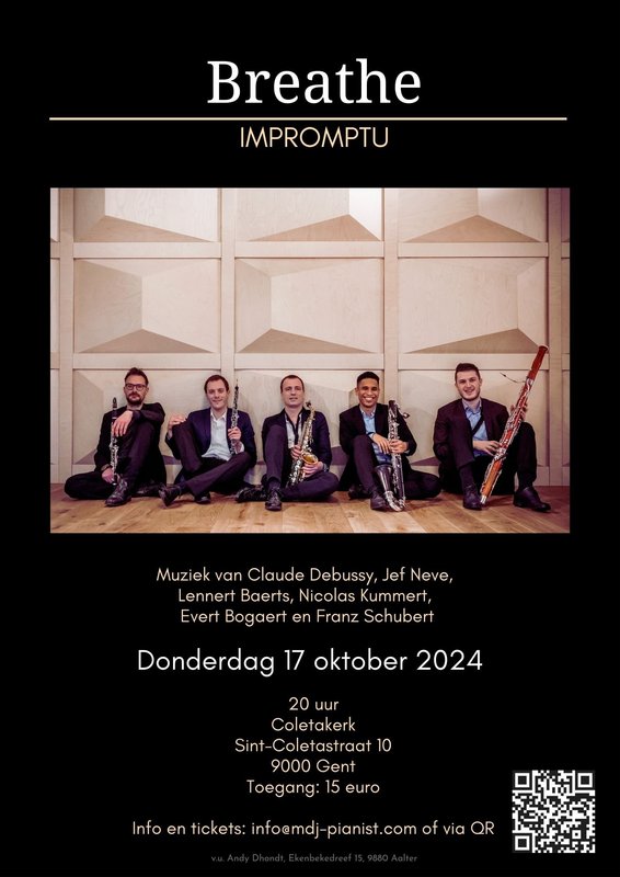 Concerten Breathe - Impromptu (kwintet - rietblazers)