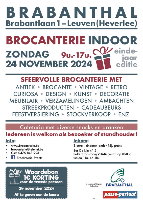  Brocanterie Indoor Leuven (Eindejaar editie)