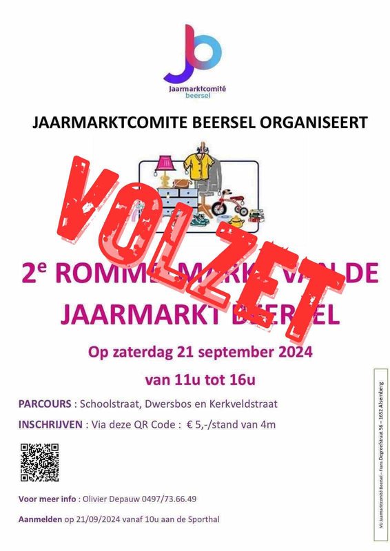  Rommelmarkt naar aanleiding de jaarmarkt