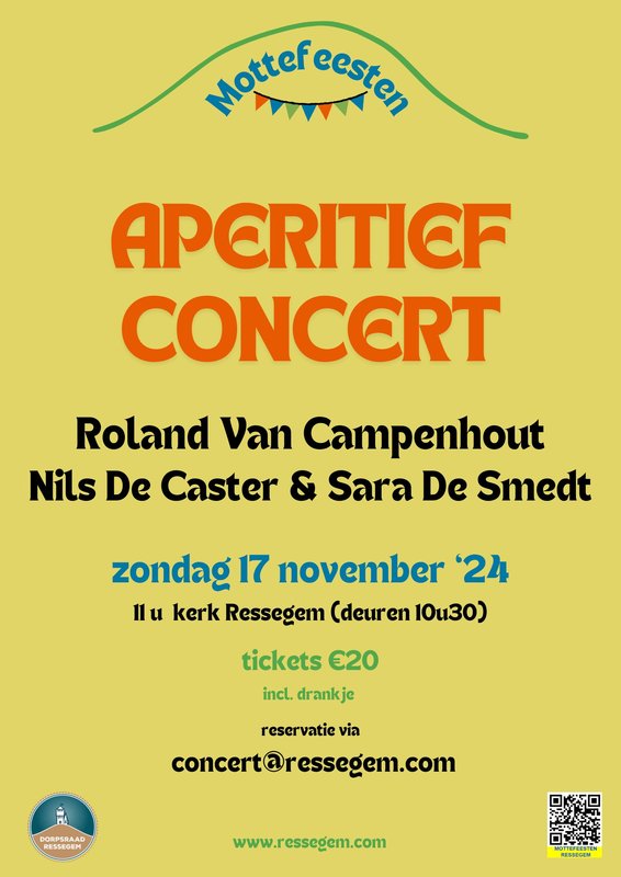 Concerten Aperitiefconcert Roland Campenhout, Nils Caster Sara Smedt