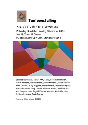 Tentoonstellingen Tentoonstelling Ok2000se Kunstkring