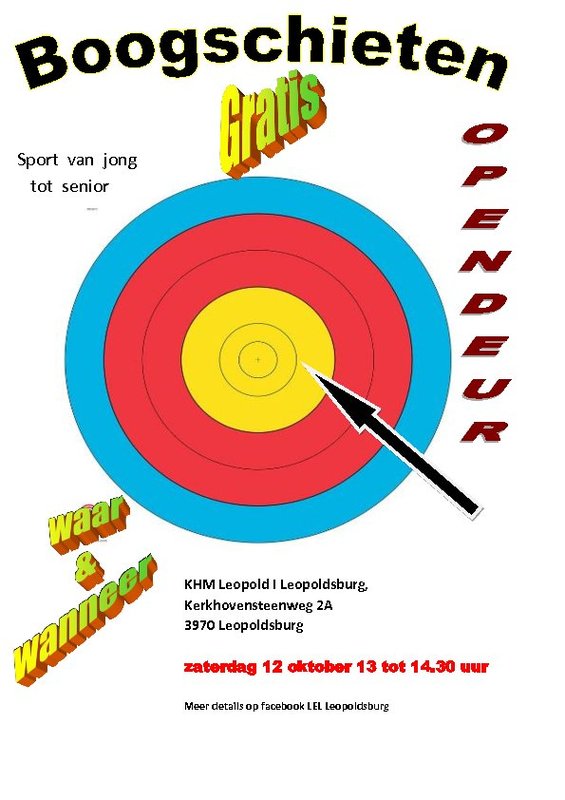 Ontspanning Opendeurdag