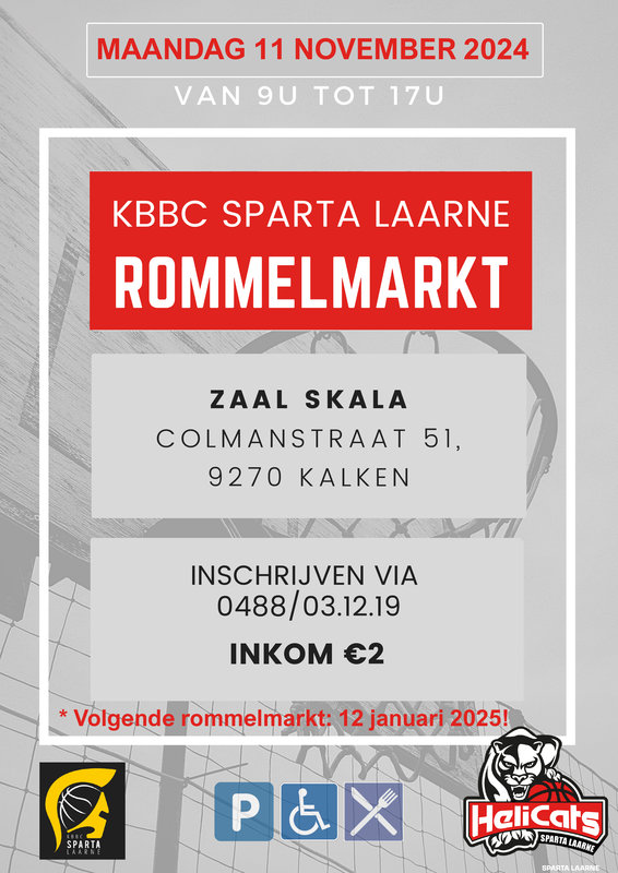  Overdekte Rommelmarkt Kbbc Sparta Laarne