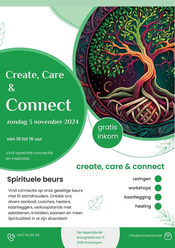 Voordrachten Create Care Connect: Spirituele beurs