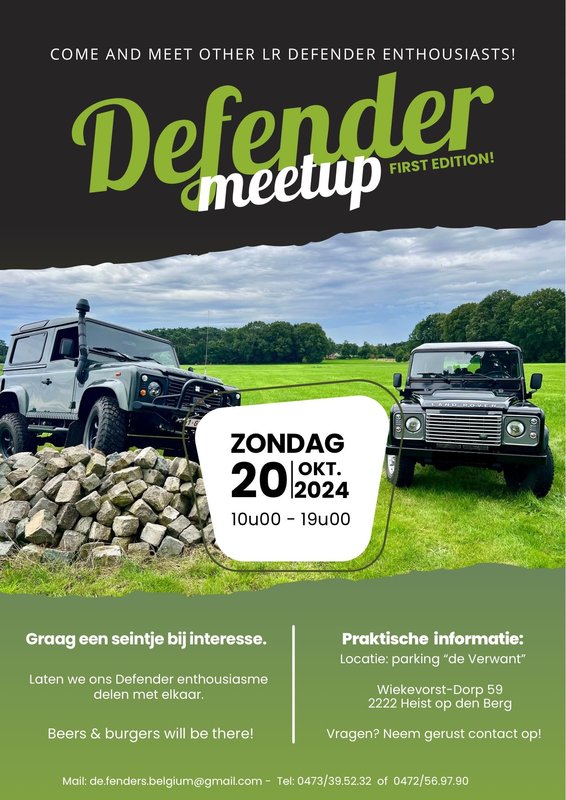 Ontspanning Defender Meetup