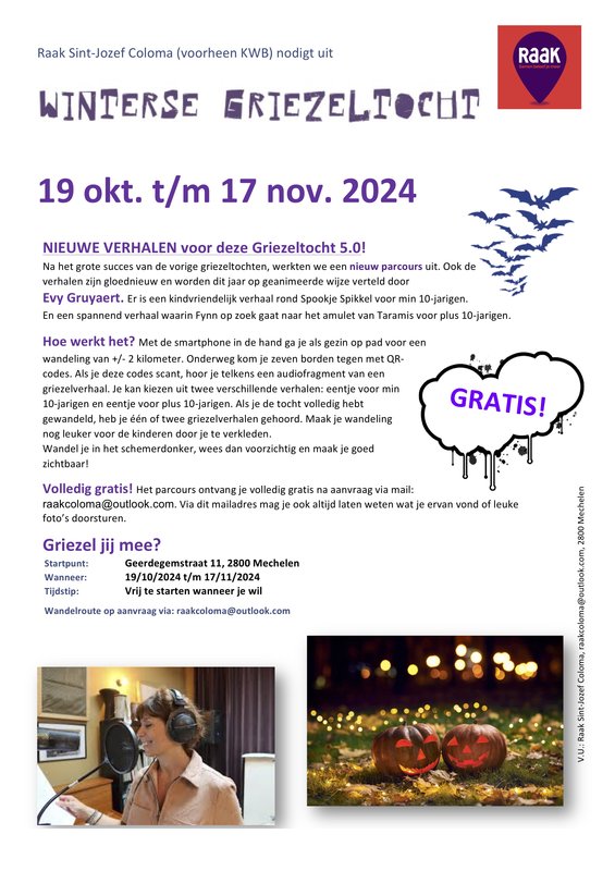 Ontspanning Griezeltocht (gratis)