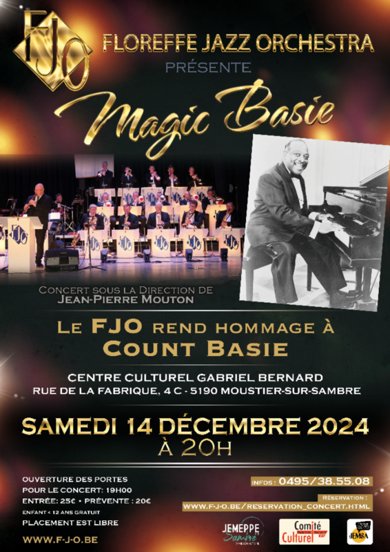 Concerten Magic Basie niet - galaconcert het Floreffe Jazz Orchestra 