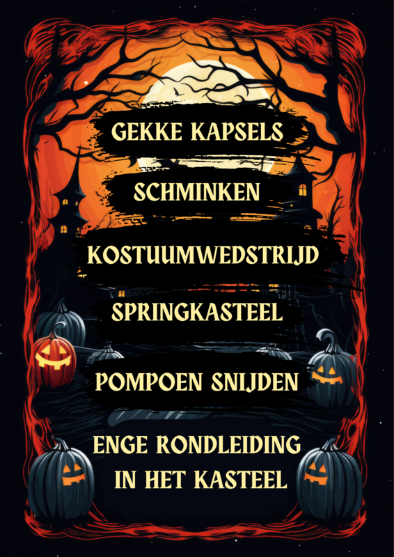 Ontspanning Halloween het kasteel Ryckevelde