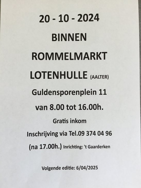  Binnenrommelmarkt