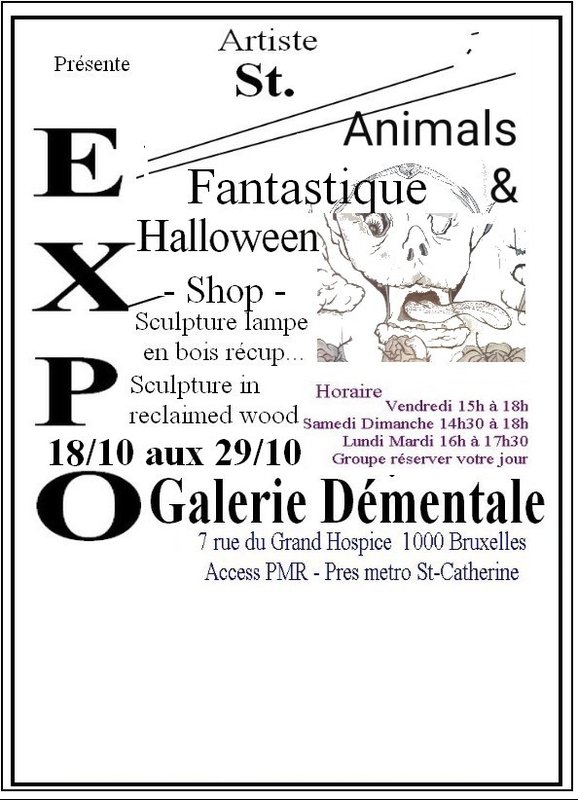 Tentoonstellingen Expo Halloween-tentoonstellingsillustratie teruggewonnen houten lamp