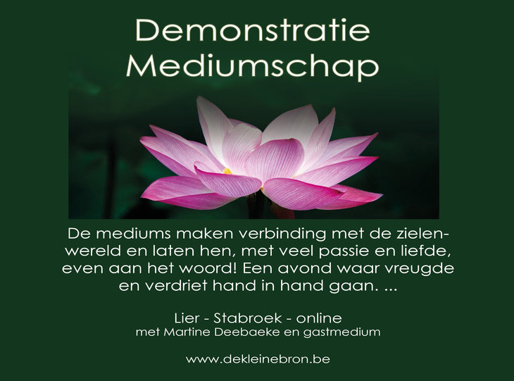 Workshops Demonstratie   Online Demonstratie-avond Mediumschap