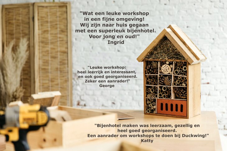 Workshops Bijenhotel maken