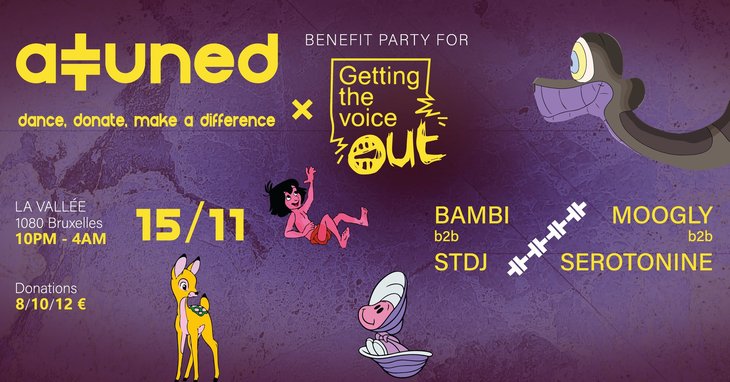 Nachtleven Benefit party: Attuned x Getting Voice out