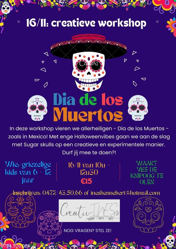 Workshops Creatieve workshop Dia los Muertos