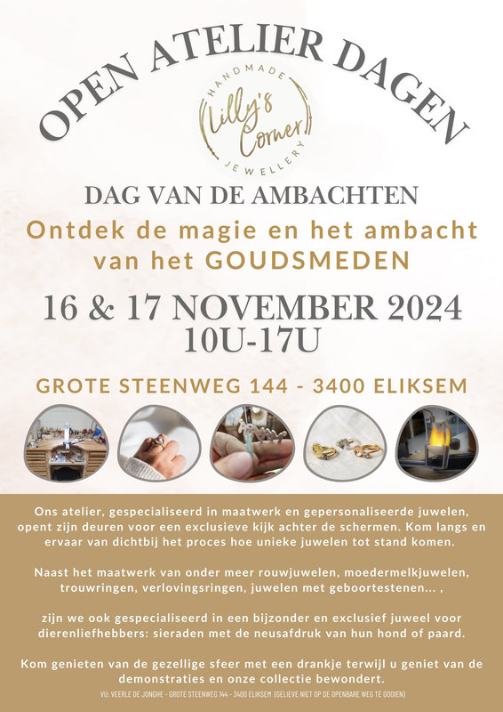 Ontspanning Open Atelier Dagen: Ontdek magie het ambacht het Goudsmeden