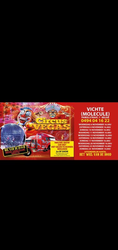 Voorstellingen Circus vegas