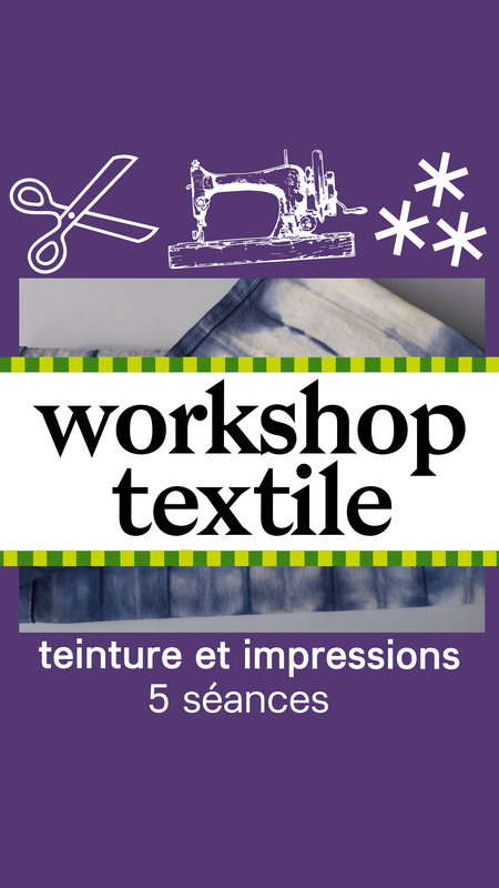 Workshops Textiel verven bedrukken