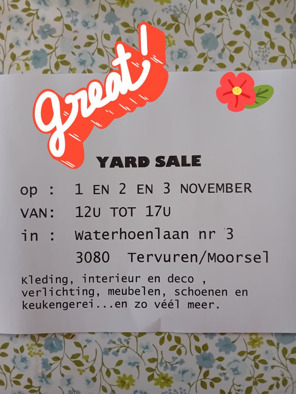  Yard Sale