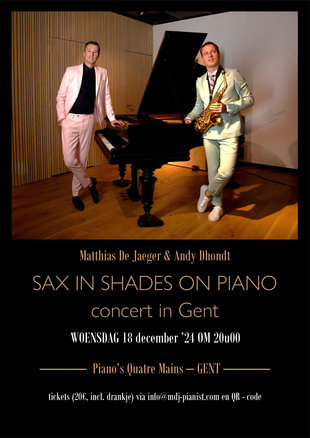 Concerten Sax Shades Piano - duoconcert Matthias Jaeger & Andy Dhondt