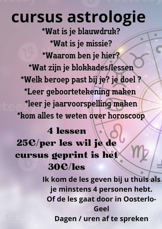 Workshops Cursus astrologie