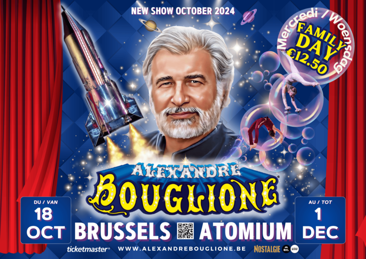 Voorstellingen Circus Alexandre Bouglione het Atomium - nieuwe show herfst 2024