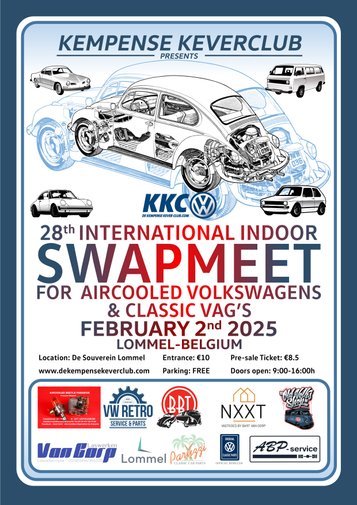 Ontspanning International indoor swapmeet aircooled Vw s & classic Vag s