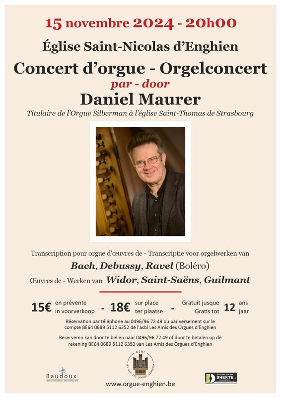 Concerten Orgelconcert door Daniel Maurer