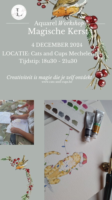 Workshops Aquarel workshop:Magische kerst