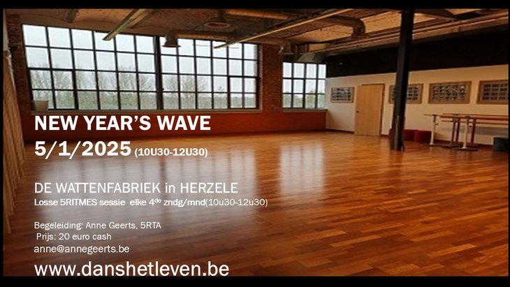 Workshops Losse 5Ritmes danssessie: Wave zondag