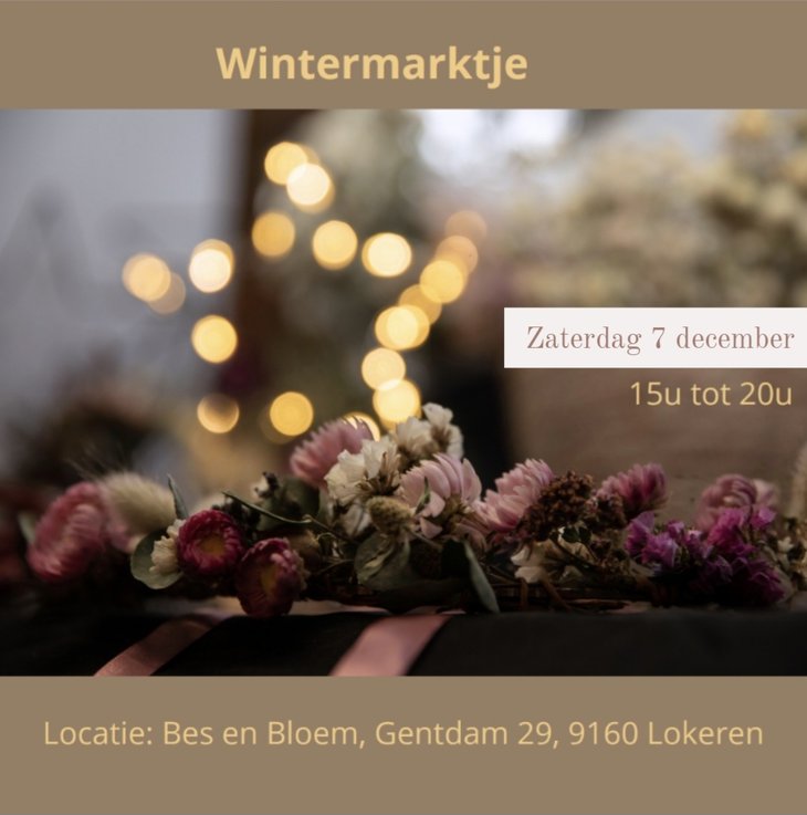 Ontspanning Wintermarktje Bes Bloem