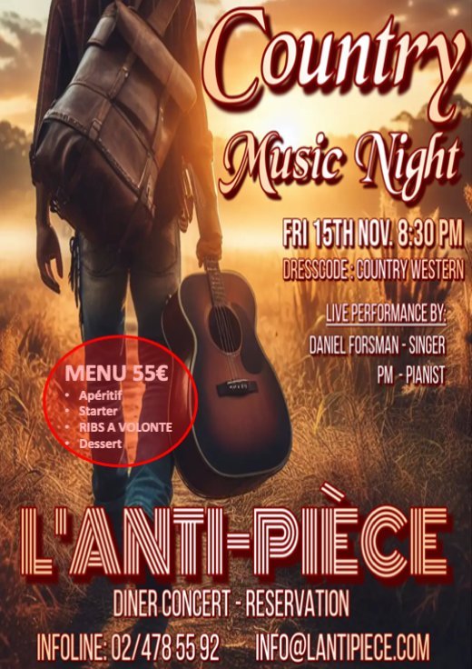 Concerten Country Music Night - Diner