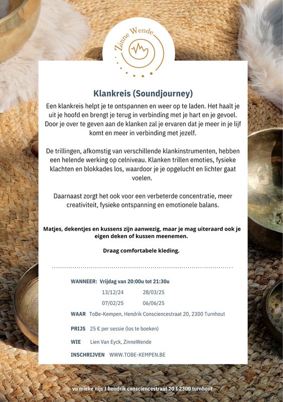 Workshops Ontspannende klankreis