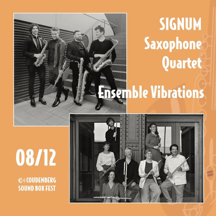 Concerten Coudenberg Sound Fest : Signum Saxophone Quartet & Ensemble Vibrations