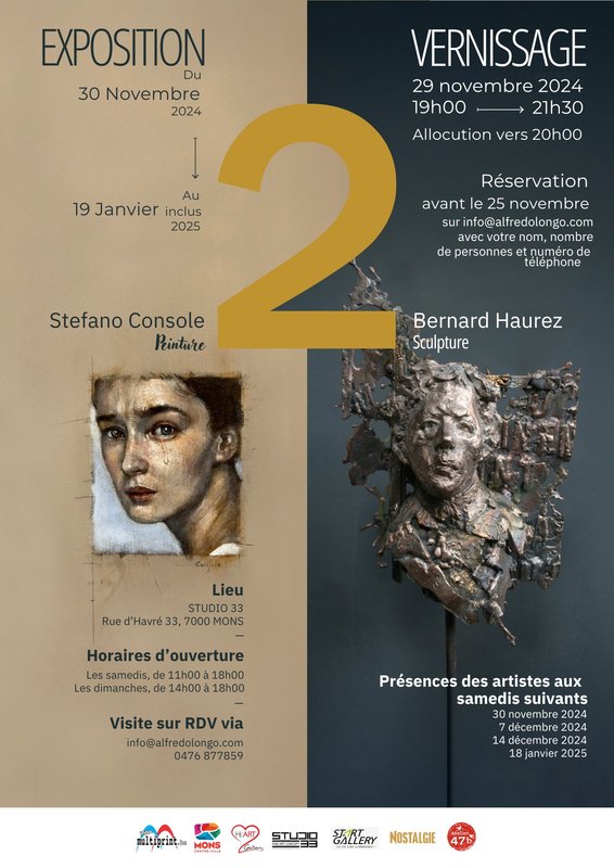 Tentoonstellingen Tentoonstelling " 2" Bernard Haurez Stefano Console