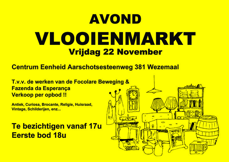  Avond Vlooienmarkt - Verkoop opbod 