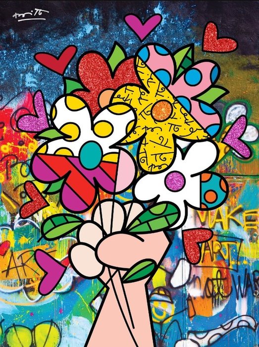 Tentoonstellingen Romero Britto Azur Gallery het hart