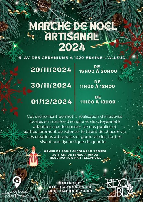 Kerstmarkten Ambachtelijke kerstmarkt de Ale Rdq Bl a